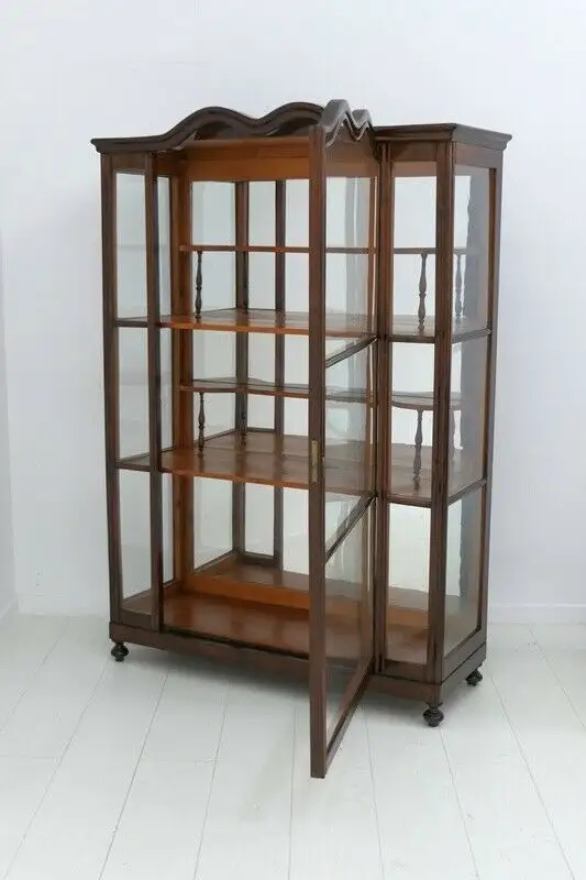 6005-Spätbiedermeiervitrine-Vitrine-Biedermeier-Vitrinenschrank-Glasvitrine-1860 7