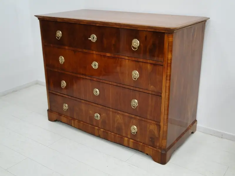 5500D-ORIGINAL Biedermeier-Ladenkommode-Schreibkommode-Biedermeier-Kommode-4Lade 1