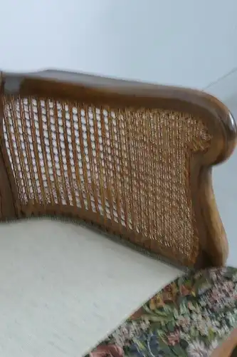 H60682-Chippendalebank-Sofa-Wiener Geflecht-Bank-Chippendale-Sitzbank-Couch-Pols