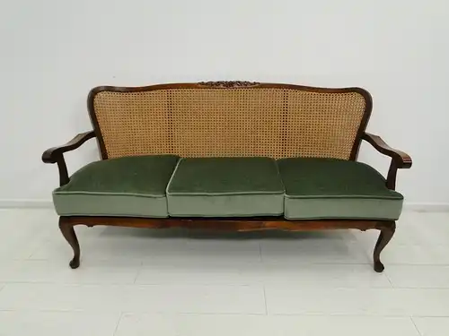 4595D-Chippendalesitzgruppe-Garnitur-Chippendale-Wiener Geflecht-Sofa-Tisch-Set-