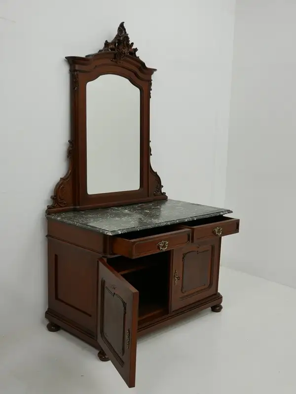 3264-Pfeiferl Barock Waschtisch-ORIGINAL Pfeiferl Barock-Waschtisch-Schminktisch 4