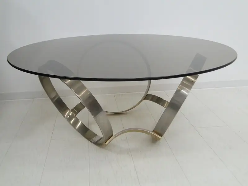 5201-Glastisch-Tisch-Designer Tisch-Beistelltisch-Bauhaus 3