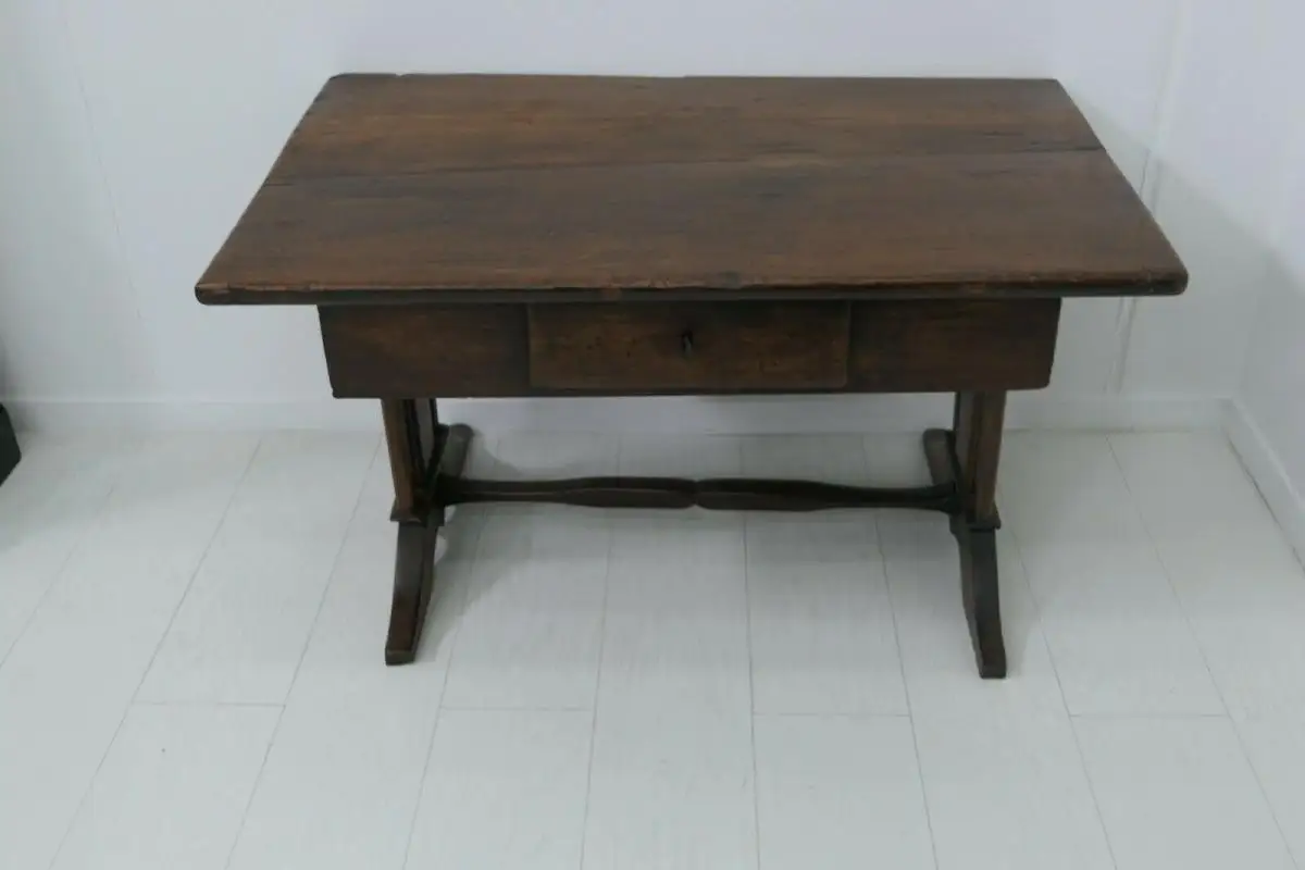 6124-Schreibtisch-rustikal-Tisch-Schreibmöbel 0