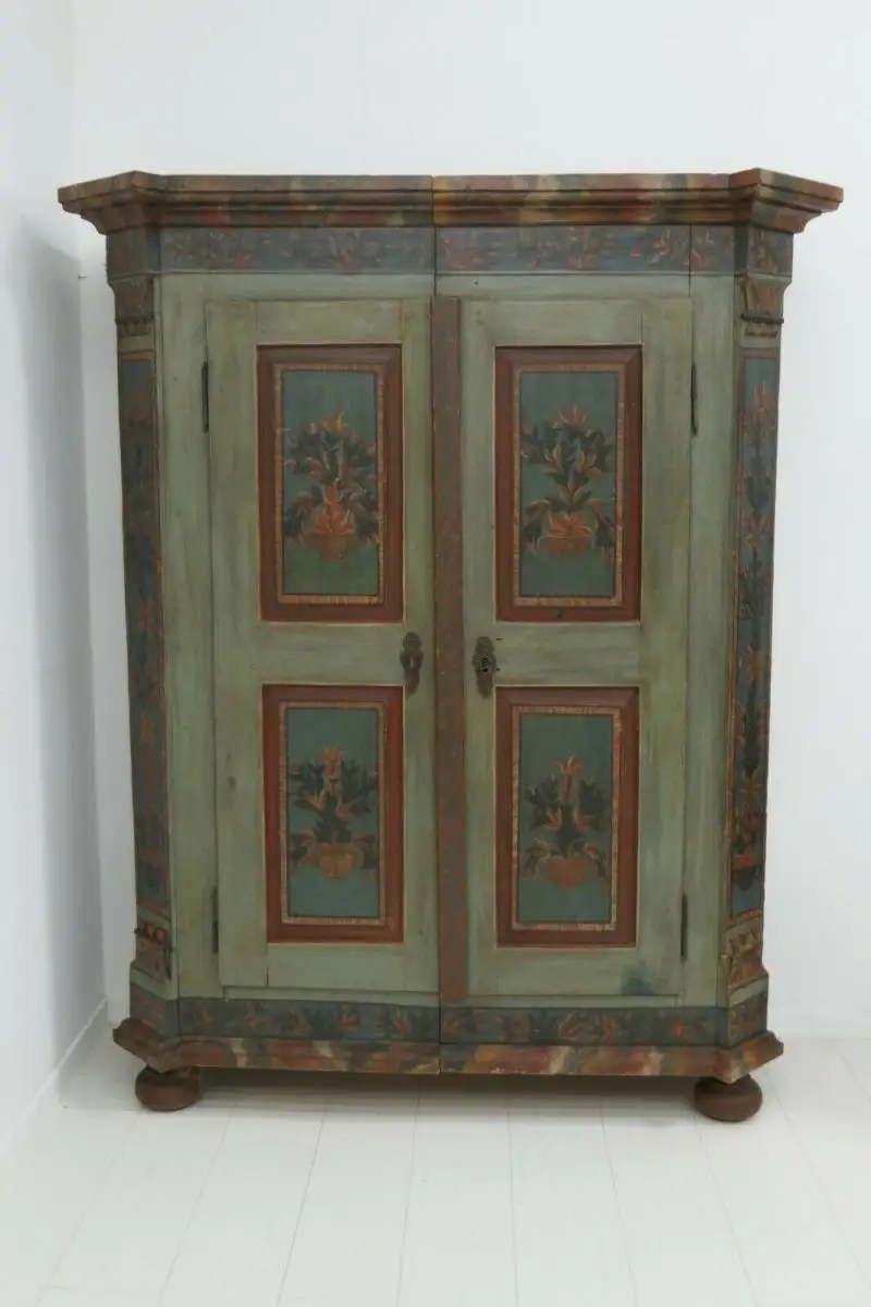 3934-Barock Bauernschrank-Kleiderkasten-Schrank-Kasten-Barockkasten-Kleiderschra 0