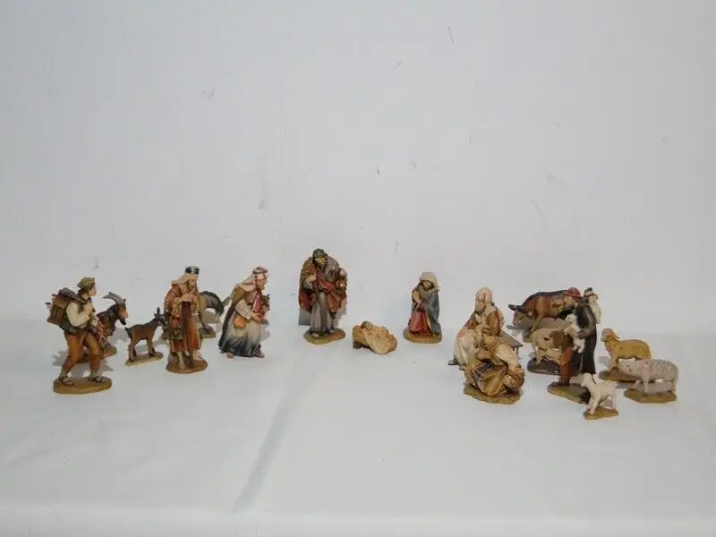 5444D-Krippenfiguren-LEPi-17 Figuren der Marke Lepi-Krippe-Krippenset-10cm hoch- 0