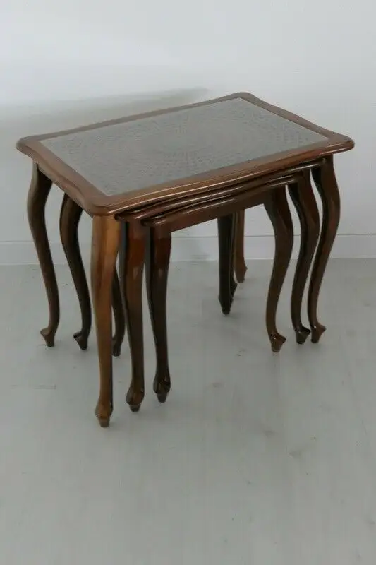 H60678-Chippendale-3 Satz-Tisch-Beistelltisch-Salontisch 2