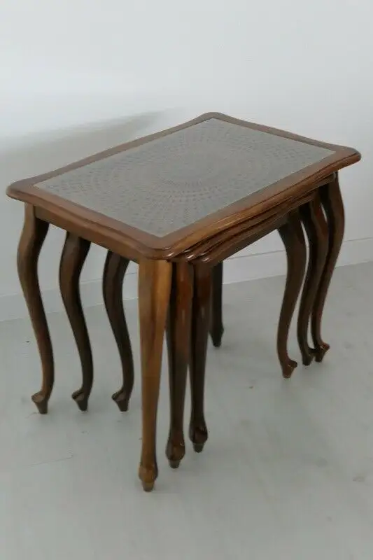 H60678-Chippendale-3 Satz-Tisch-Beistelltisch-Salontisch 3