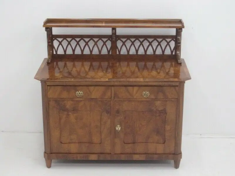 3153-Biedermeieranrichte-halbhohes Buffet-Biedermeier-Anrichte-Buffet- 0