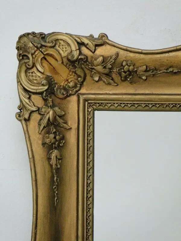 5814-goldfarbiger-Rahmen-Spiegel-Hängespiegel-Wandspiegel 2