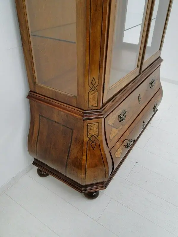 5233-Barockstilvitrine-Seitenverglasung-Vitrine-Barockstil-Büchervitrine-Vitrine 5