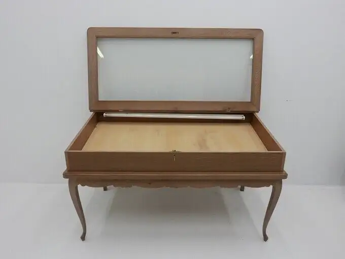 3143-Vitrine-Schaukasten-Jugendstilvitrine-Jugendstilschaukasten-Vitrinentisch- 3