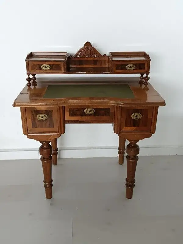 H61193-Historismustisch-Schreibtisch-altdeutsch-Tisch-Historismus Schreibtisch-G 0