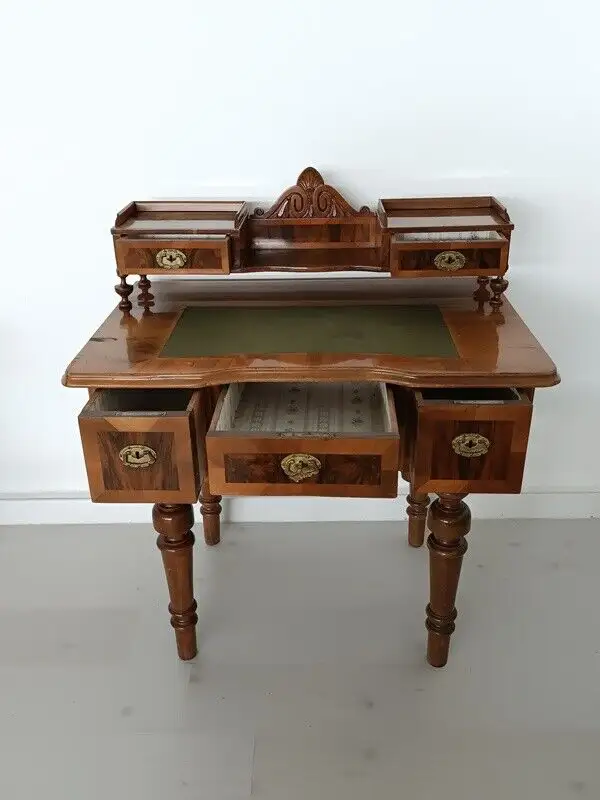 H61193-Historismustisch-Schreibtisch-altdeutsch-Tisch-Historismus Schreibtisch-G 4