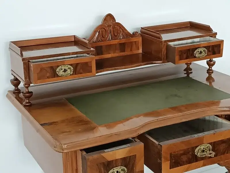 H61193-Historismustisch-Schreibtisch-altdeutsch-Tisch-Historismus Schreibtisch-G 8