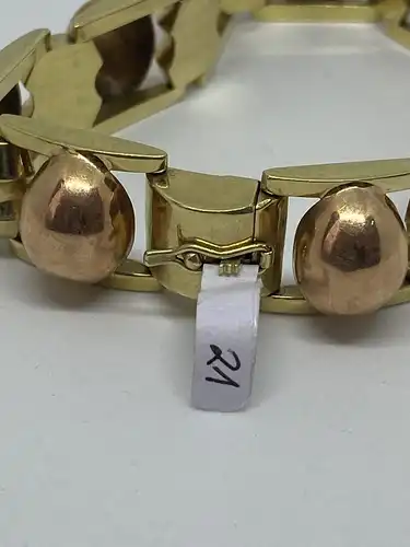 Damenarmband aus Gelb- und Rotgold 585 Echtgold - 14 Karat