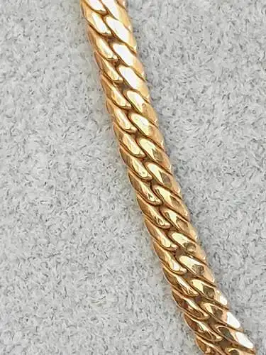 Halskette - Flachpanzer - 14 Karat - Gelbgold - 585 Echtgold - Goldkette