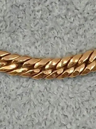 Halskette - Flachpanzer - 14 Karat - Gelbgold - 585 Echtgold - Goldkette