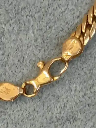 Halskette - Flachpanzer - 14 Karat - Gelbgold - 585 Echtgold - Goldkette