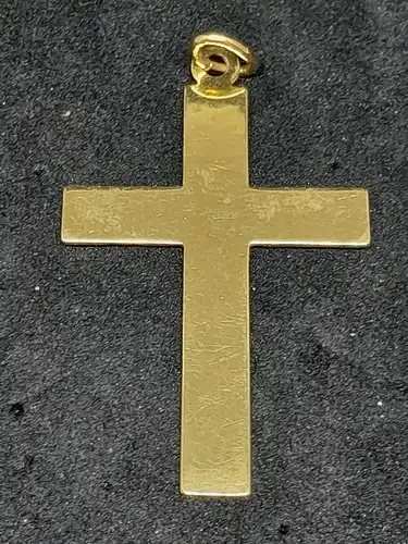 Kettenanhänger - Kreuz - 14 Karat - Goldanhänger - 585 Echtgold - Gelbgold