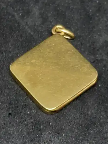 Fotomedaillon - Goldanhänger - 14 Karat Gelbgold - Kettenanhänger - 585 Echtgold