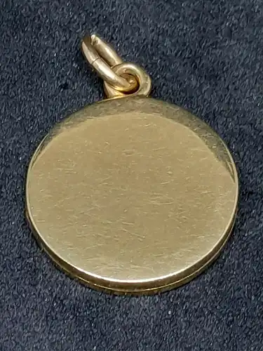 Fotomedaillon - Kettenanhänger - 14 Karat Gelbgold - Goldanhänger - 585 Echtgold