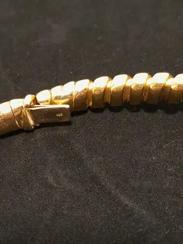 Halskette mit Diamantbesatz  - Goldkette - 750er - Echtgold - 18 Karat - Kette - Halskette