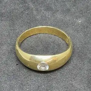 Goldring mit Diamant - 14 Karat - Gelbgold - 585 Echtgold