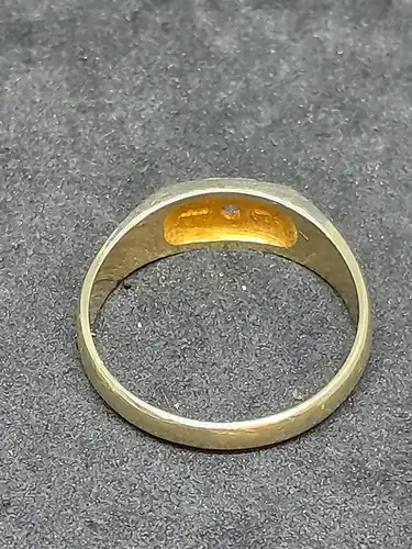 Goldring mit Diamant - 14 Karat - 585 Echtgold - Gelbgold