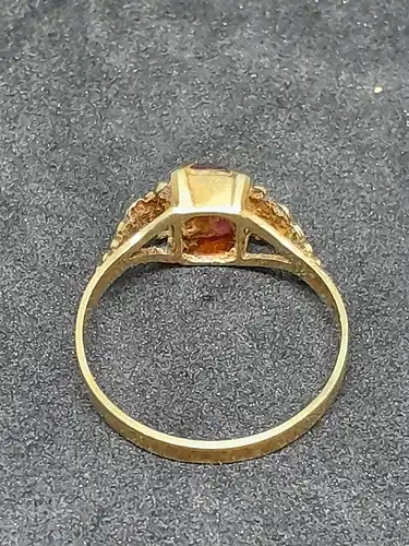 Goldring mit Rubin - Damenring - 14 Karat - 585 Echtgold - Gelbgold