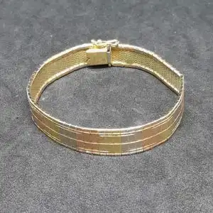 Goldarmband - Damenarmband - 14 Karat - 3 Farben-Gold - 585er Echtgold