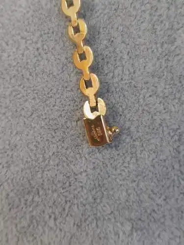 Halskette - 14 Karat - 585 - Kette - Goldkette - Goldkette mit einem Diamanten