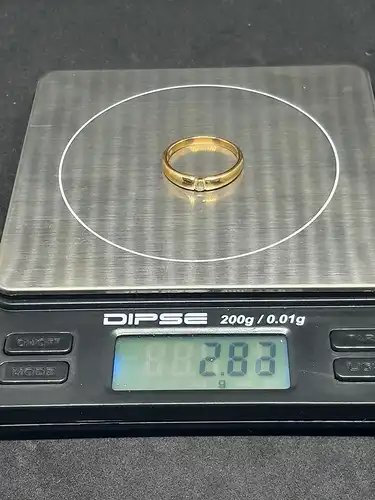 Goldring mit Brillanten - 14 Karat - 585 Echtgold - Ring - Goldring