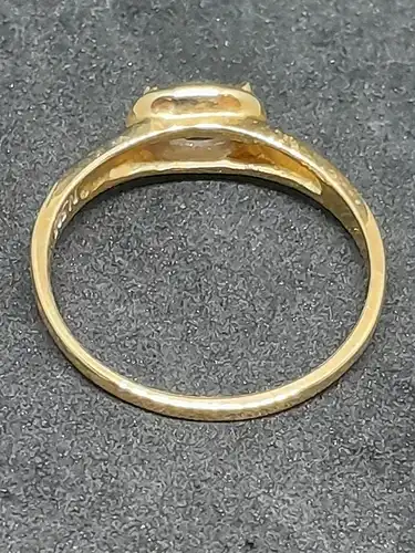 Goldring mit Iolit - 14 Karat - Gelbgold - Ring - 585 Echtgold