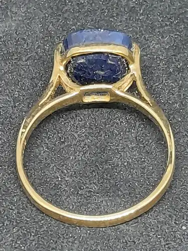 Goldring mit Topas - 9 Karat - Gelbgold - 375 Echtgold - Ring