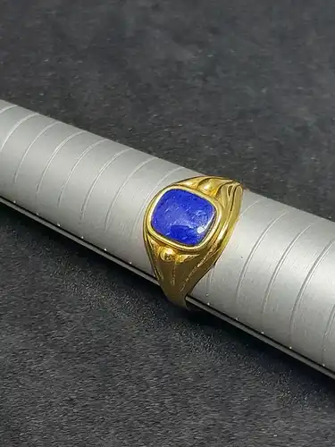 Goldring mit Lapis - 14 Karat - Ring - 585 Echtgold