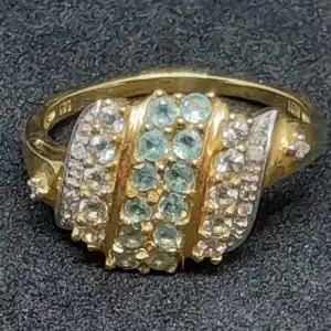Goldring mit Diamanten - Ring - 14 Karat - 585 Echtgold