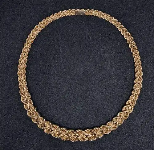 Halskette aus 14 Karat Echtgold ( 585er ) 40cm 28.20gramm