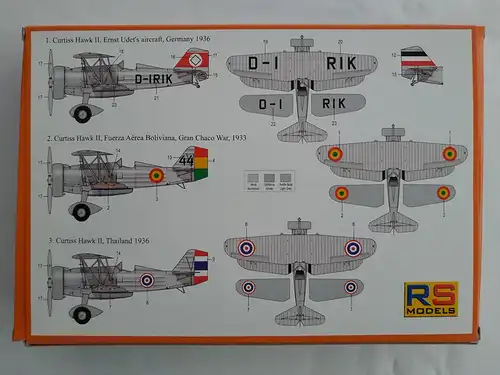 RS Models Curtiss Hawk II-1:72-92046-Modellflieger-OVP-1133