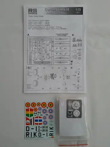 RS Models Curtiss Hawk II-1:72-92046-Modellflieger-OVP-1133