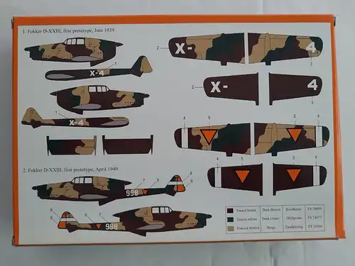 RS Models Fokker D-XXIII-1:72-92053-Modellflieger-OVP-1131