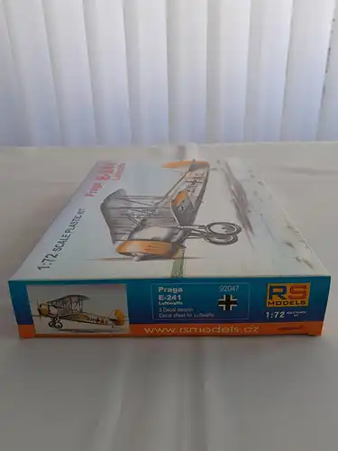 RS Models Praga E-241 Luftwaffe-1:72-92047-Modellflieger-OVP-1123