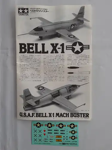 Tamiya U.S.A.F BELL X-1 Mach Buster-1:72-60601-Modellflieger-OVP-1122