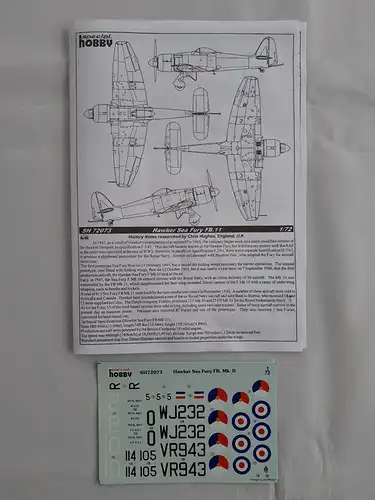 Special Hobby Hawker Sea Fury FB.Mk. 11 "Fighter-Bomber Version"-1:72-SH72073-Modellflieger-OVP-1114