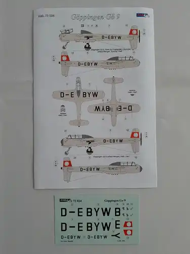 AML Göppingen Gö 9-1:72-AML 72 024-Modellflieger-OVP-1102