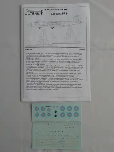 XTrakit Canberra PR.9-1:72-XK72004-Modellflieger-OVP-1097