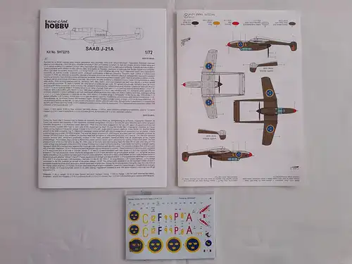 Special Hobby SAAB J-21A-1:72-SH72215-Modellflieger-OVP-1093