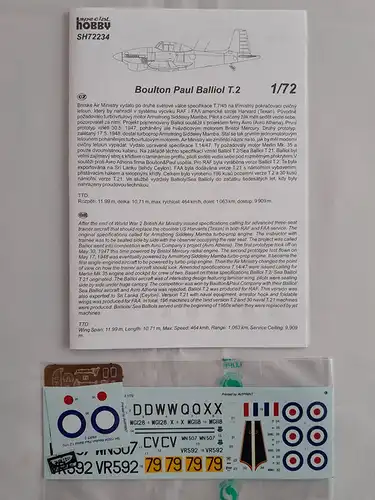 Special Hobby Boulton Paul Balliol T.2 "RAF Trainer"-1:72-SH72234-Modellflieger-OVP-1092