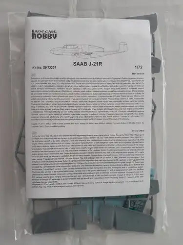 Special Hobby SAAB J-21R-1:72-SH72207-Modellflieger-OVP-1090