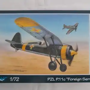 Azur PZL P.11c "Foreign Service"-1:72-A115-Modellflieger-OVP-1072