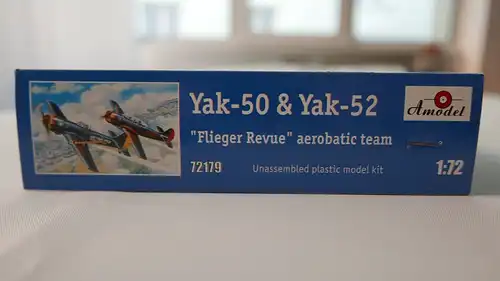 Amodel Yak-50 &amp; Yak-52 "Flieger Revue"-1:72-72179-Modellflieger-OVP-1067